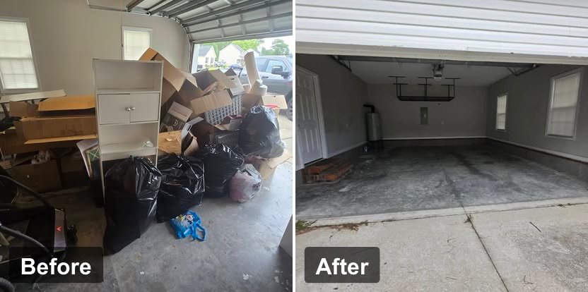 Five Alarm Junk Removal Before and After